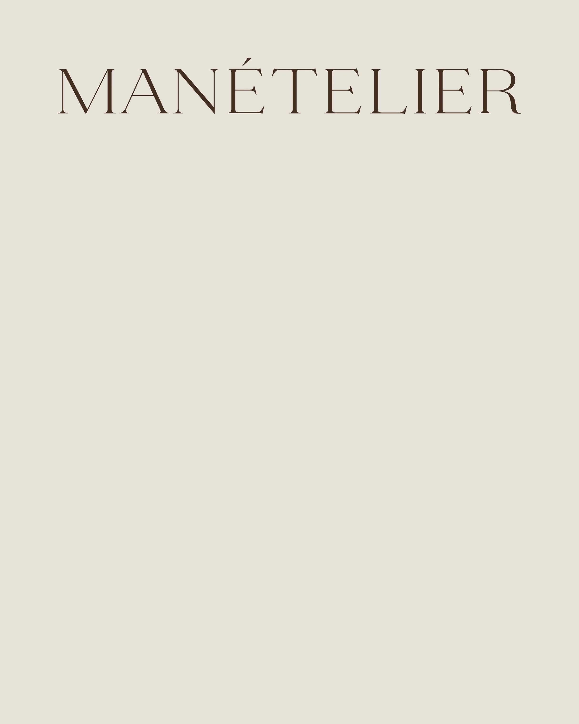 Brandmark exploration for MAN&Eacute;TELIER.

She&rsquo;s elegant.
Calculated.
Expensive by nature.

A visual identity made to feel untouchable &mdash; the kind of presence that walks in before you do.

Wordmark by @befranc.branding  Monogram magic b