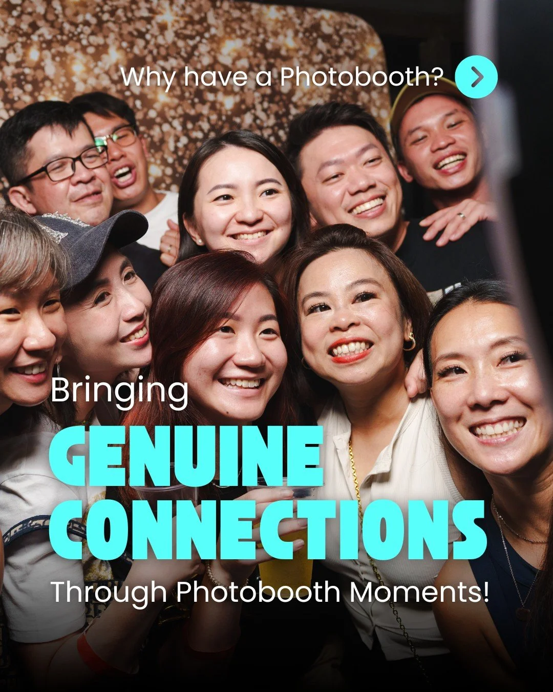 Smiles, energy and shared moments. 

That&rsquo;s the power of simple experiences that bring people together at any corporate event. 

Photobooths aren&rsquo;t just a fun add-on. They&rsquo;re a strategic way to boost engagement, spark interactions a