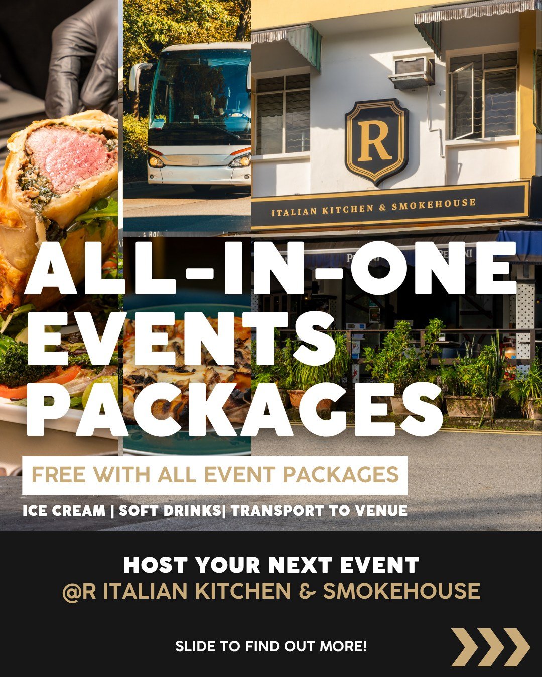 Need an All-In-One Event Venue in Bukit Timah!? 🍷✨

Nestled in the heart of Greenwood, R Italian Kitchen &amp; Smokehouse offers the perfect blend of elegance, comfort and culinary excellence &mdash; ideal for corporate gatherings, private celebrati