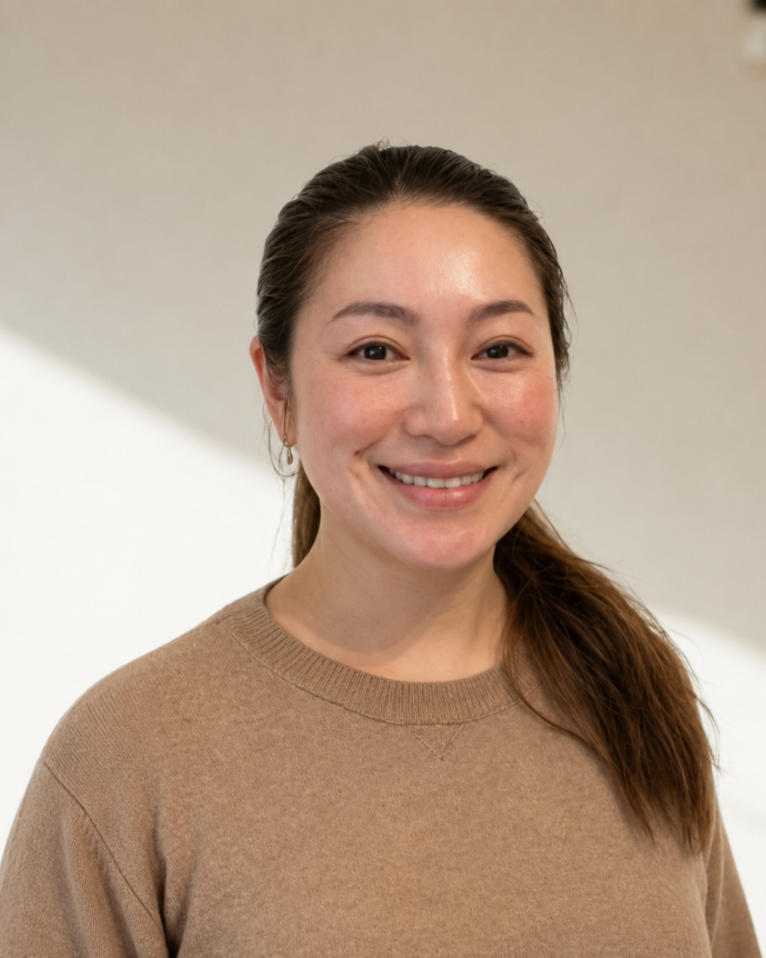 A smiling woman