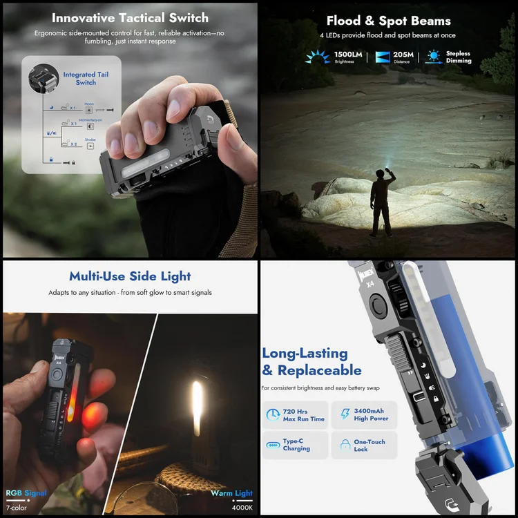 Wuben X4 compact magnetic flashlight review