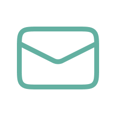 Icon of a closed envelope, representing email or mail.