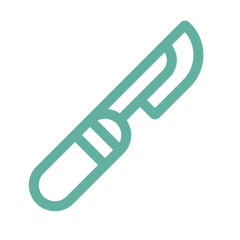 Outline of a fountain pen or pen nib.