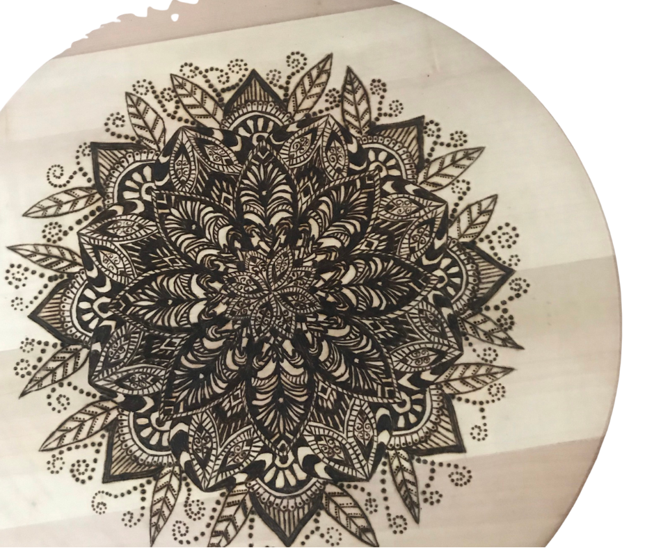 Mandala on Lazy Susan