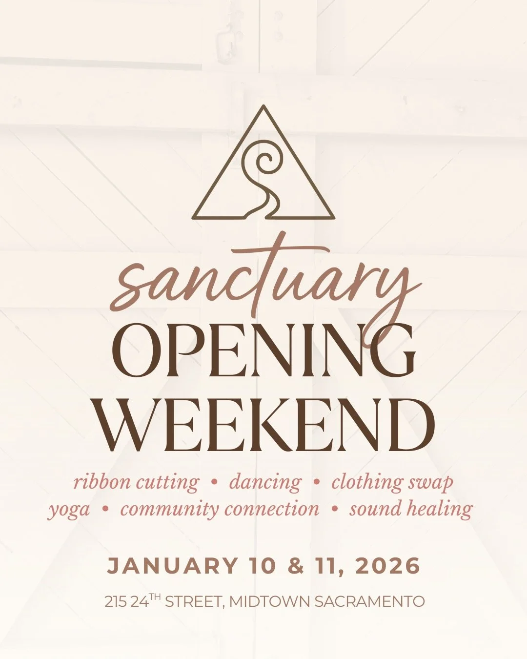 We&rsquo;re celebrating all weekend long! ✨ SWIPE >> to see what&rsquo;s in store for our Grand Opening on Saturday and our first ever Sanctuary Sunday on 1/11

We&rsquo;ll have performances &amp; demos from all of our community partners who sh