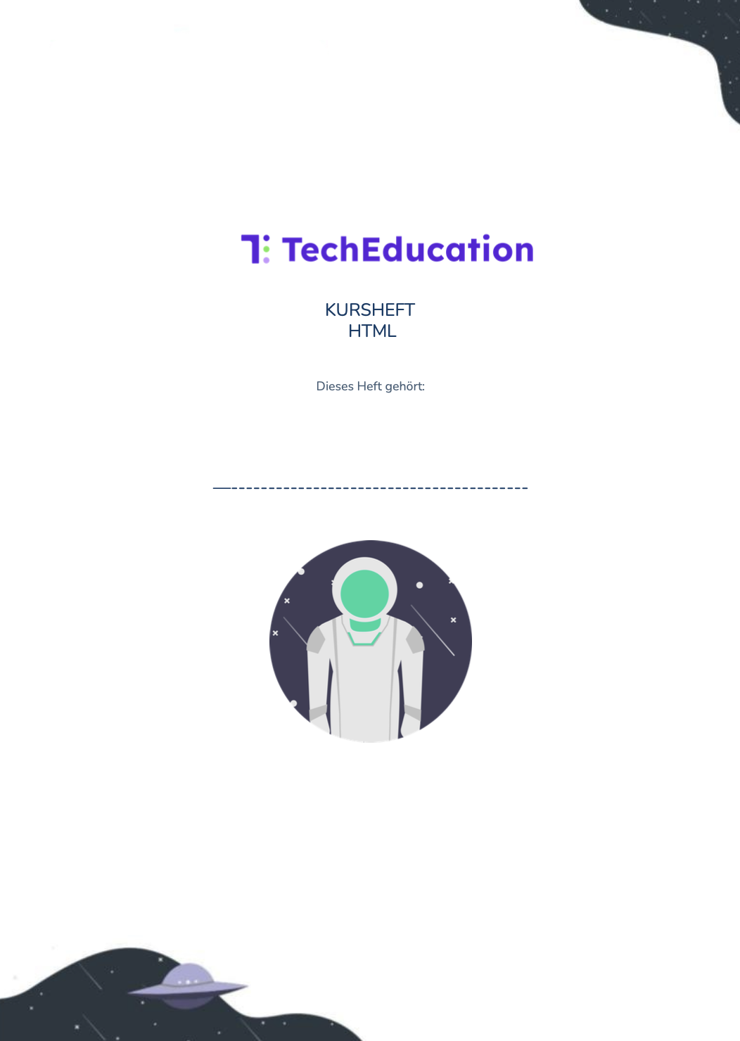 HTML meine Website Hefter