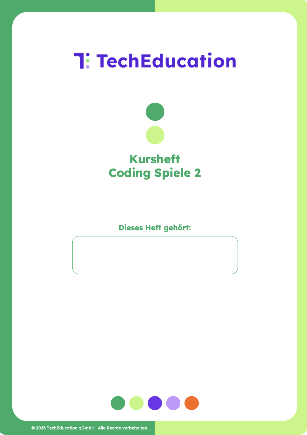 Coding Spiele 2 Hefter