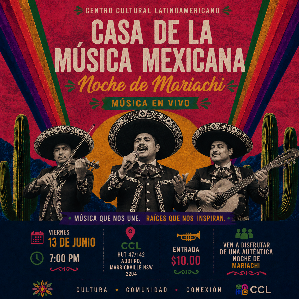 Casa de la Música Mexicana – Noche de Mariachi (Mariachi Night)