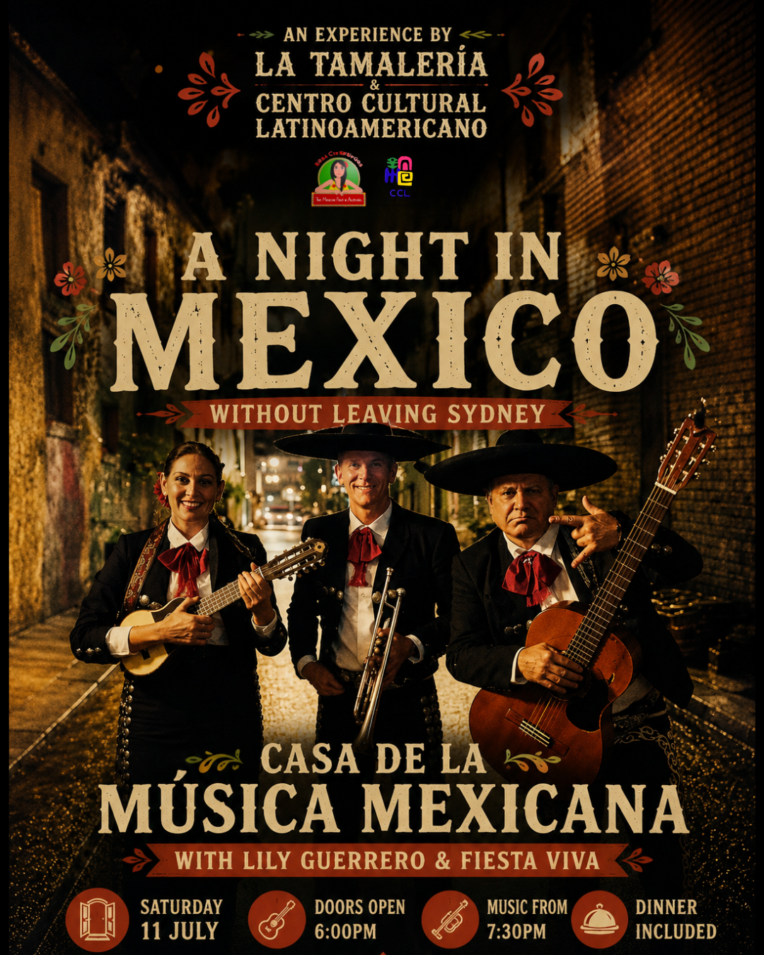 Casa de la Música Mexicana (Mariachi Night) with Lily Guerrero & Fiesta Viva