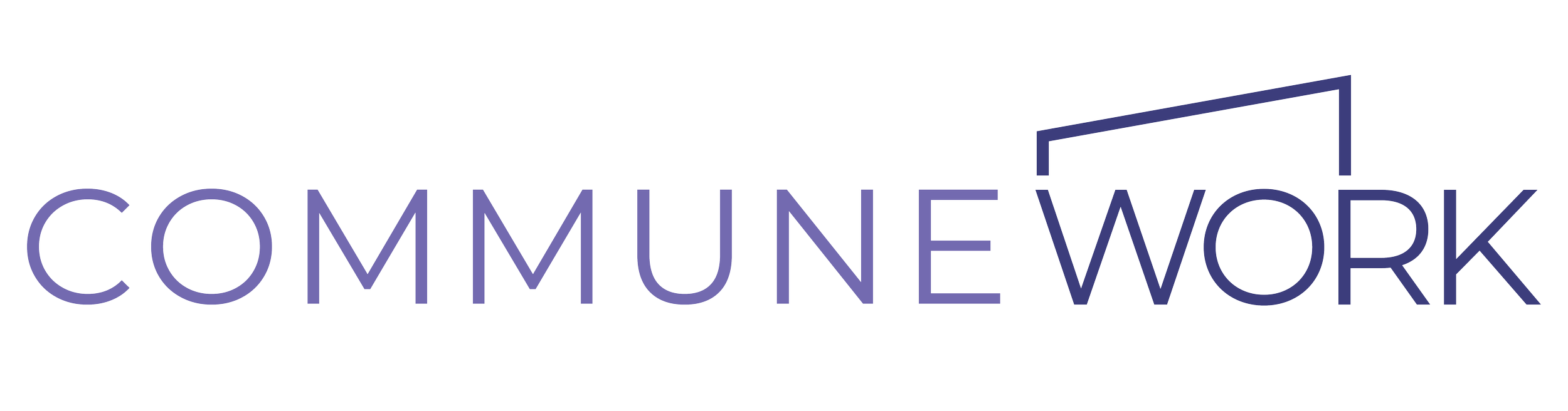 CommunityWork logo with stylized open door above the text
