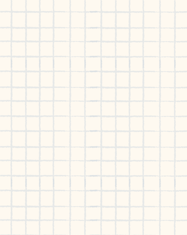 A piece of graph paper with a grid of light blue lines on a white background.