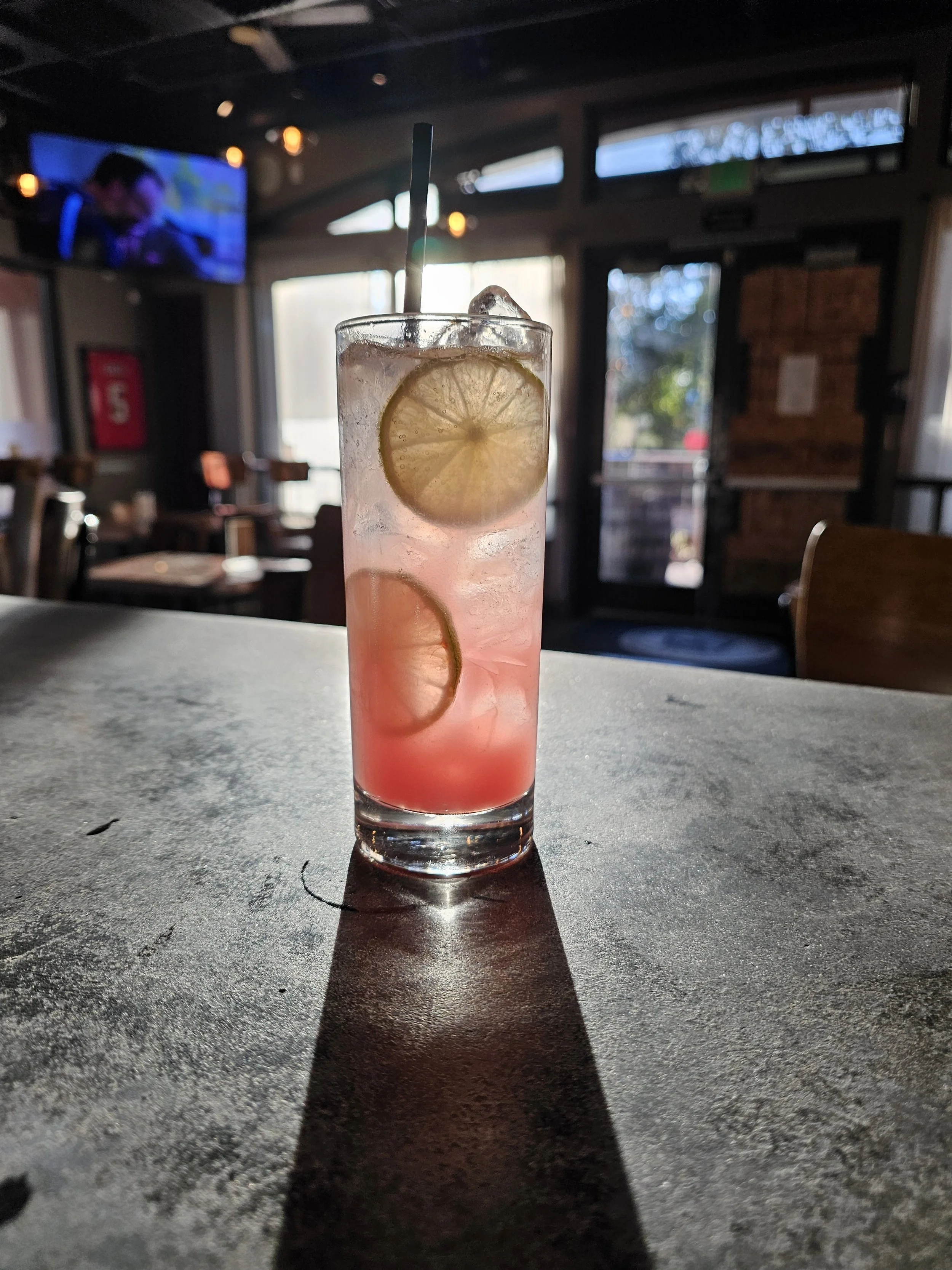 Paloma.
A crisp and refreshing tequila cocktail with a lively citrus profile. Traditionally made with tequila, lime juice, and grapefruit soda, it’s bright, slightly tart, and lightly bubbly — perfect for a refreshing, easy-drinking experience.