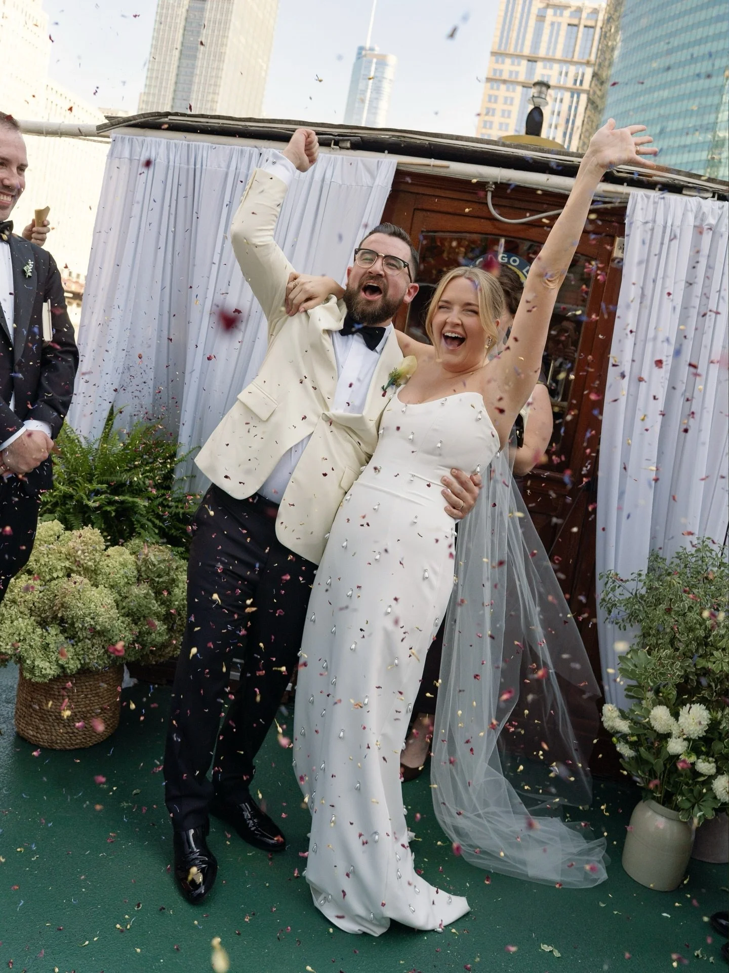 Finally sharing Sarah &amp; Adam&rsquo;s wedding, featured on @_anti_bride. Married on the Innisfree, the boat that quietly lived in the background of their beginning. 

Much more to come from their wedding day! 🤍

Photography: @bradley_moss 
Planni