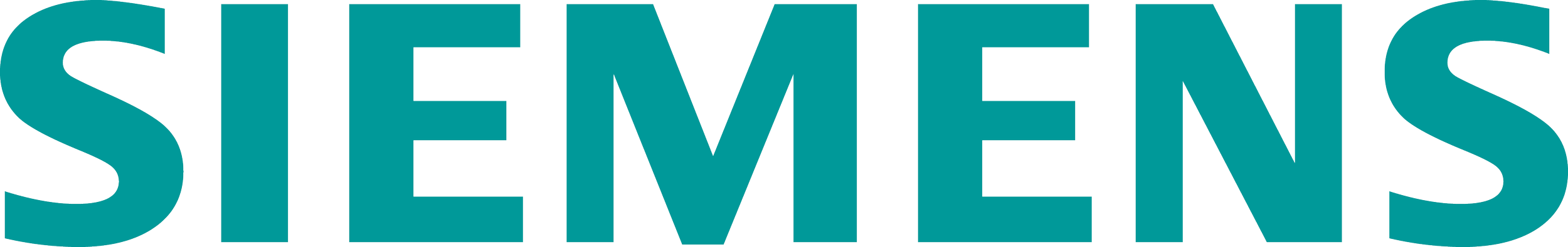 Large blue Siemens logo with the brand name in bold uppercase letters.