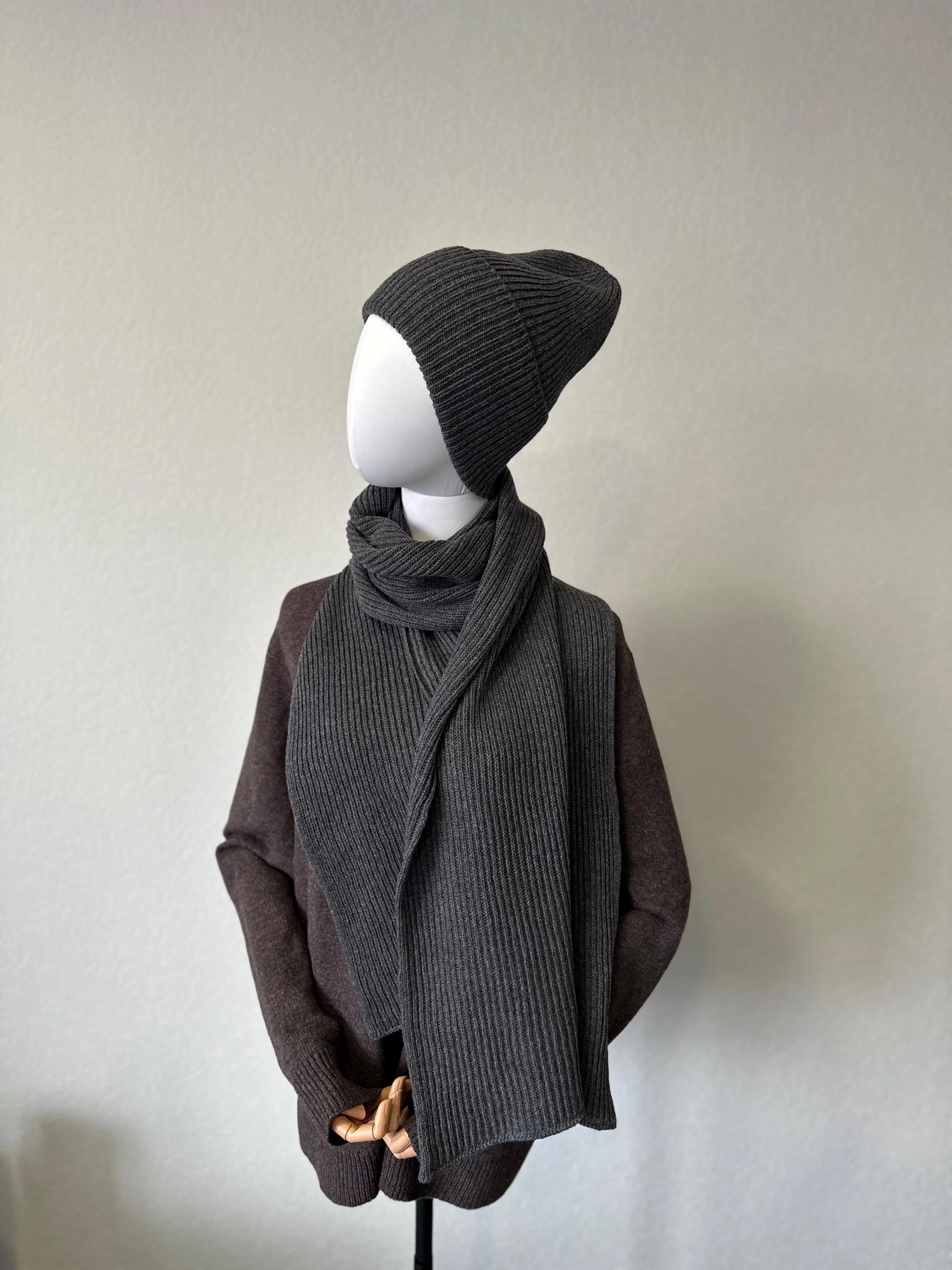 Merino Wool Hat & Scarf Set - additional view 4