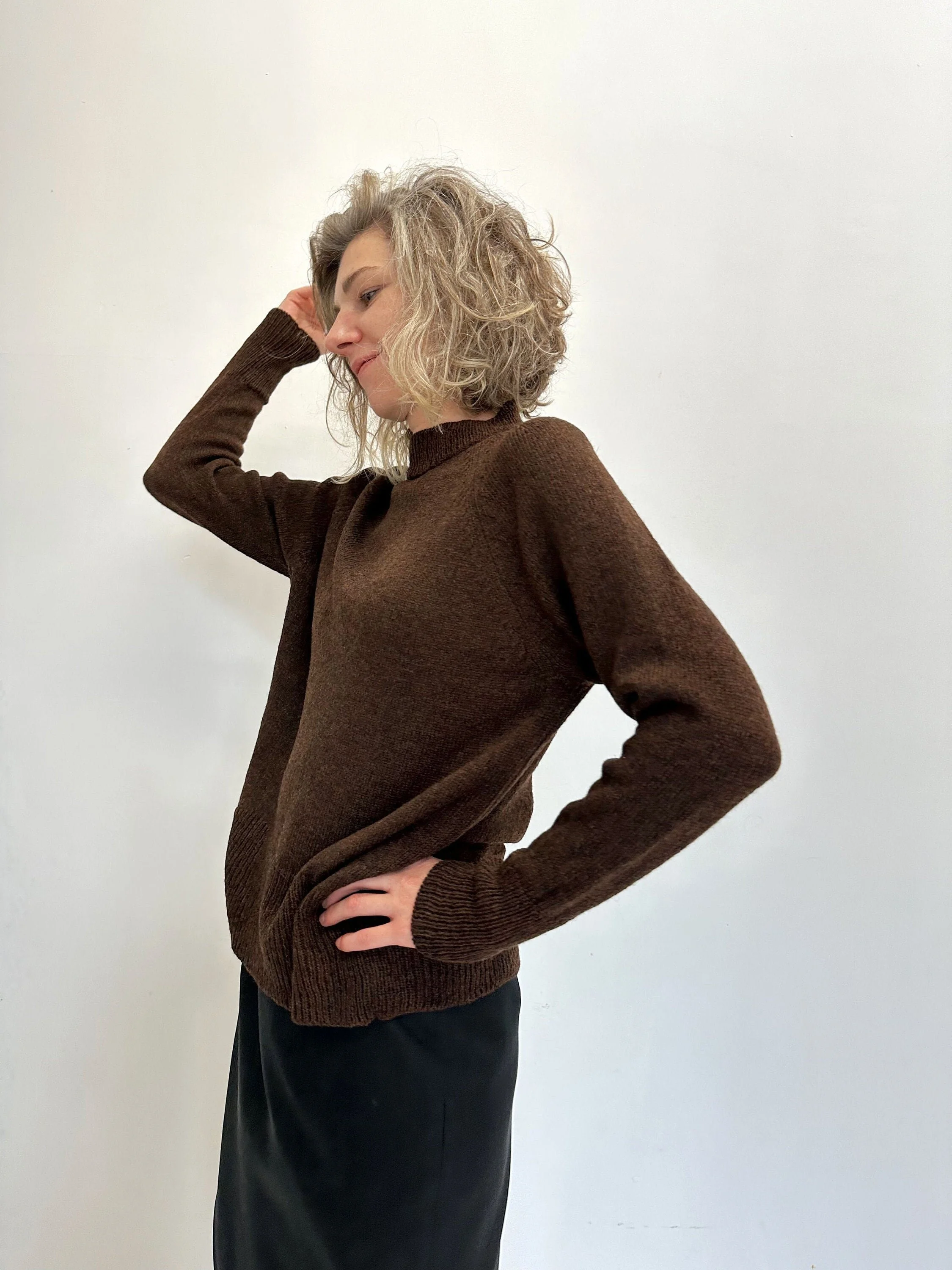 Lambswool Raglan Crew — Women’s Relaxed Jumper - 100% wool main view