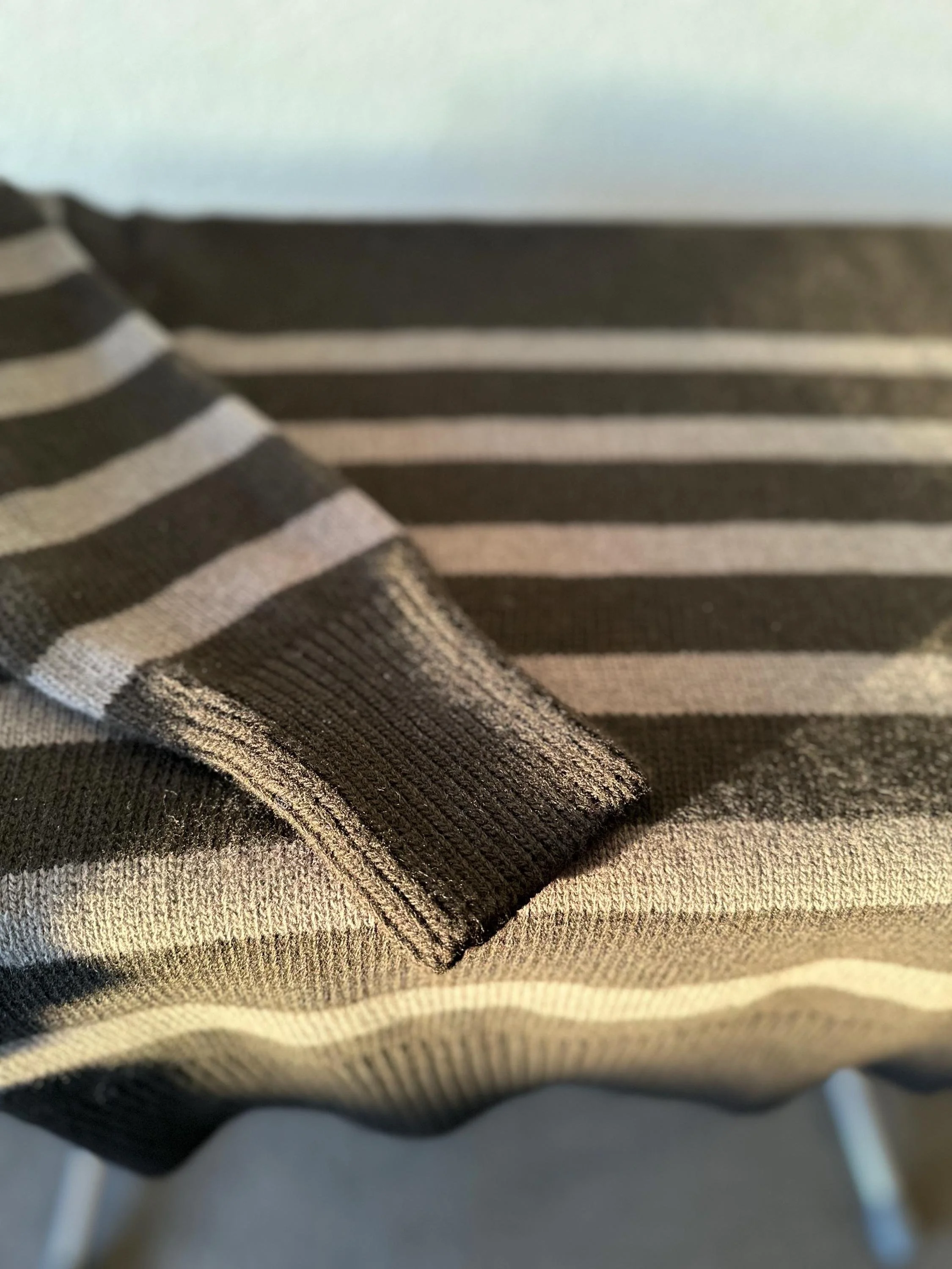 Merino Striped Oversized Sweater — Women’s Jumper - additional view 1
