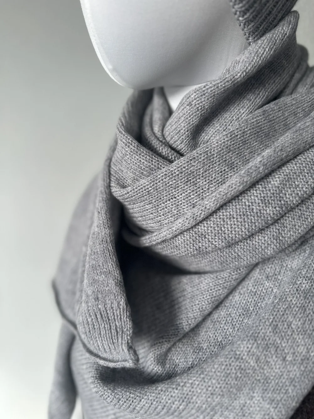 Finished wool sweater detail