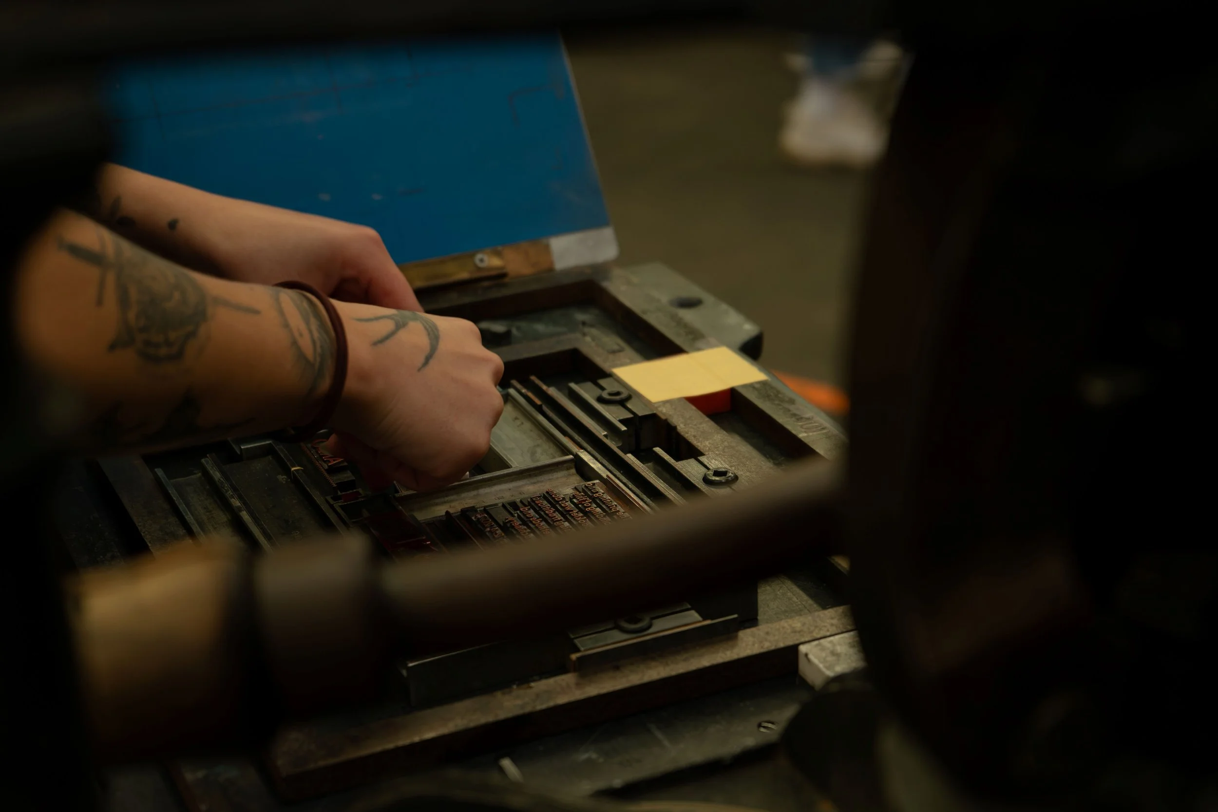 Letterpress - Live Printing Process of printing the book covers By Matthew Hutchinson No4.jpg