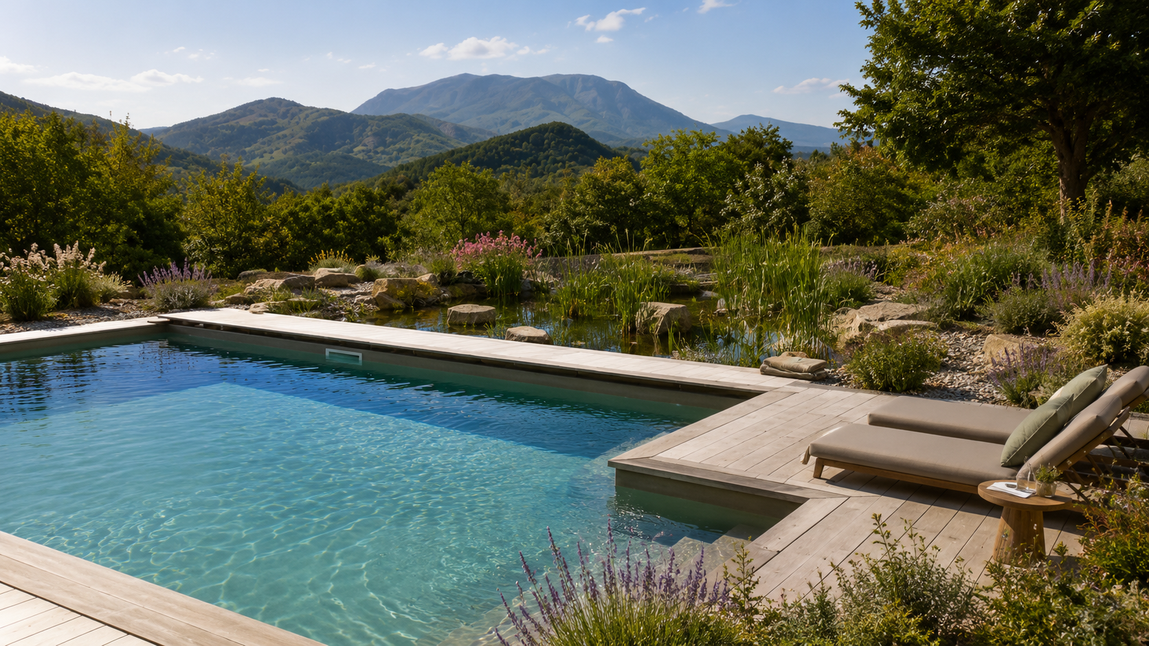 Piscine naturelle et paysage d’exception