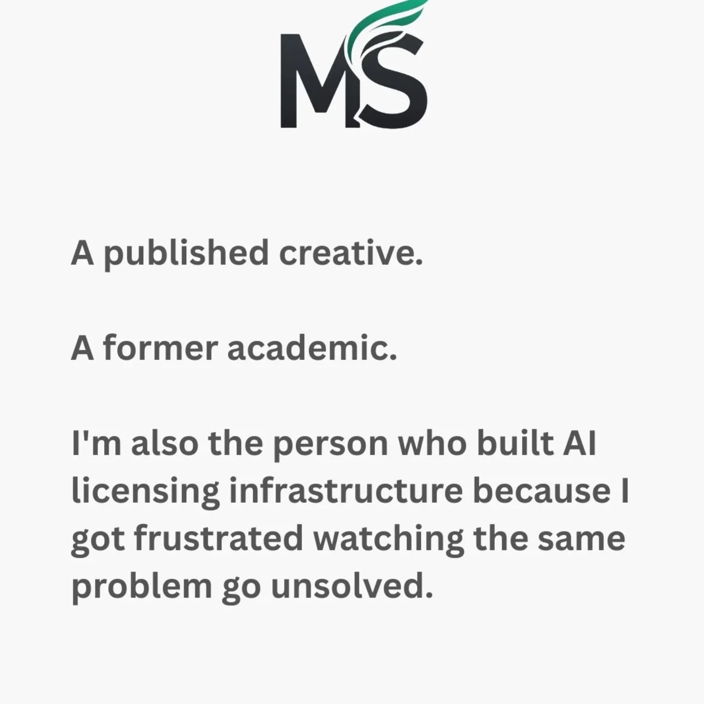 Seeing a problem isn't the same as having the insight and experience to do something about it... 

#creatorsrights
#founder
#magpiestandard