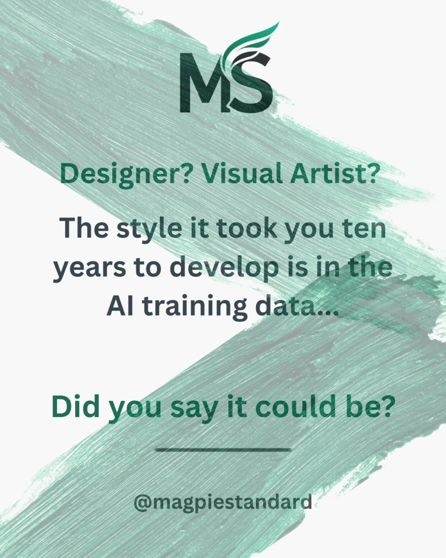 As a visual artist, did you know that an AI model can generate your style right now? Not something like it. Yours - the specific thing you spent years developing.

It learned that from you. Without asking.

AI companies are starting to pay for what t