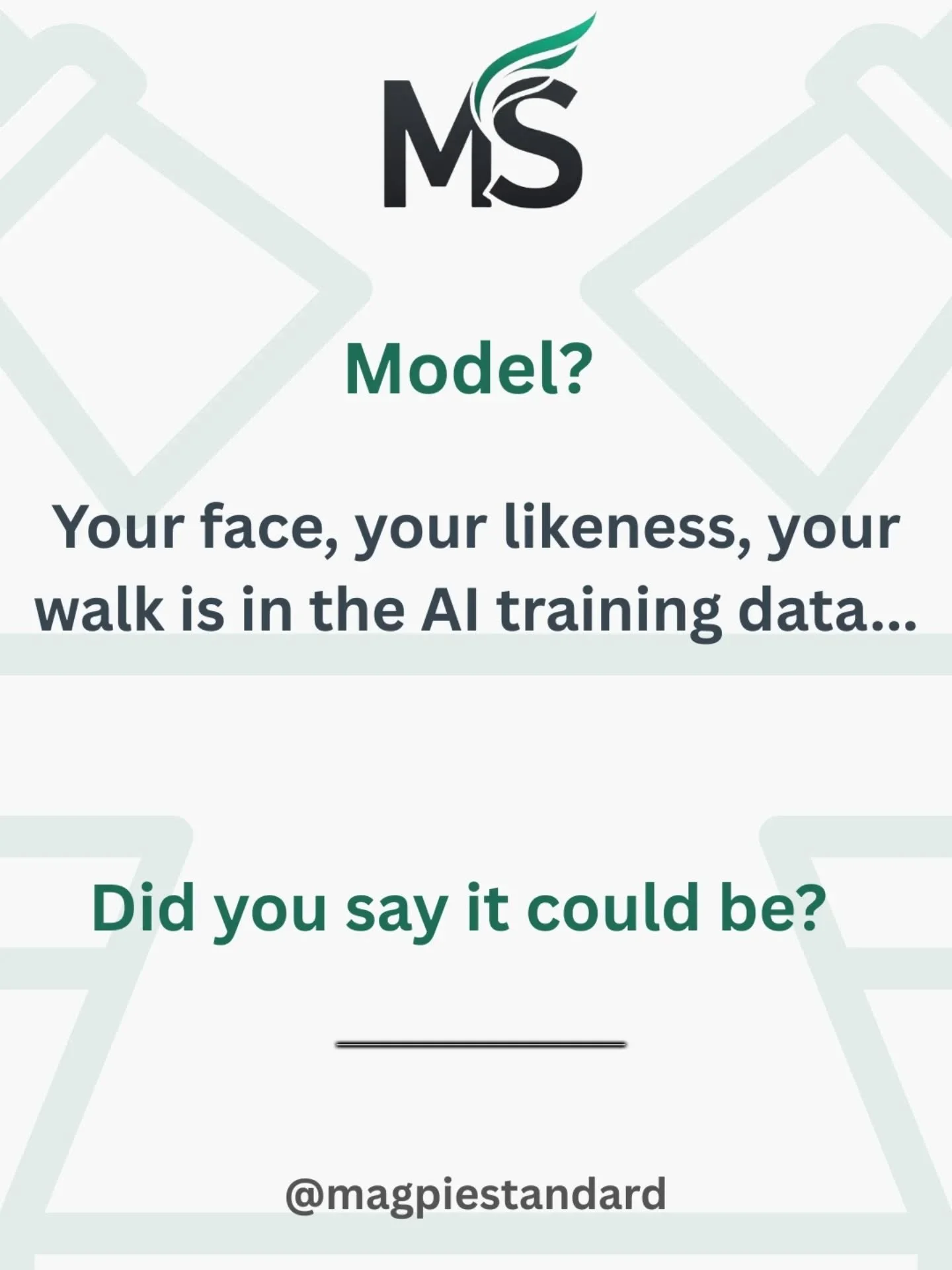 As a model, did you know that images from campaigns you shot years ago may already be inside AI training datasets - with no record of your consent?

Your agency negotiated the usage rights. Nobody negotiated AI training rights. That clause didn't exi