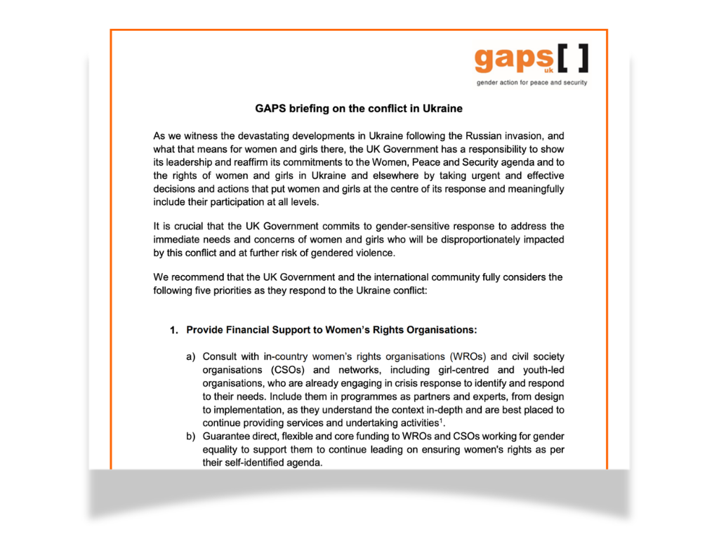 GAPS Briefing on the Conflict in Ukraine