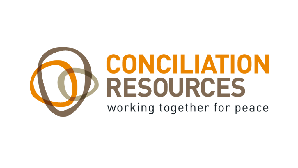 Logo for Consolidation Resources with a circular icon and the slogan 'working together for peace'.