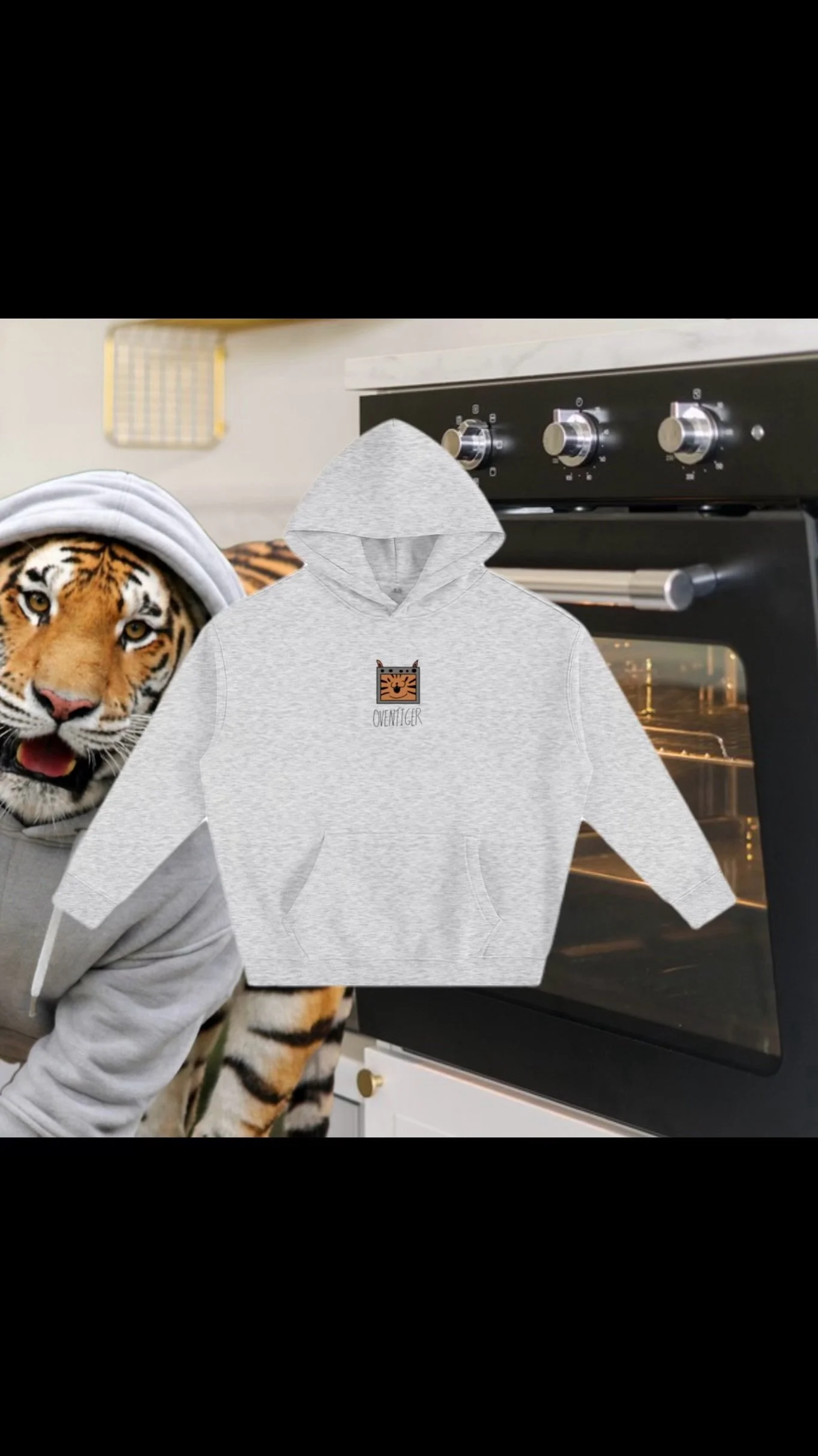 Oversize Oventiger Logo Hoodie