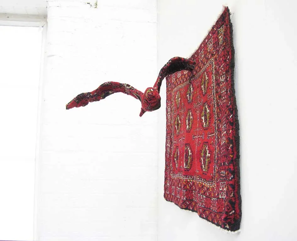  Persian Gull  
46 x 80 x 25cm 
Carpet and mixed media 
2013