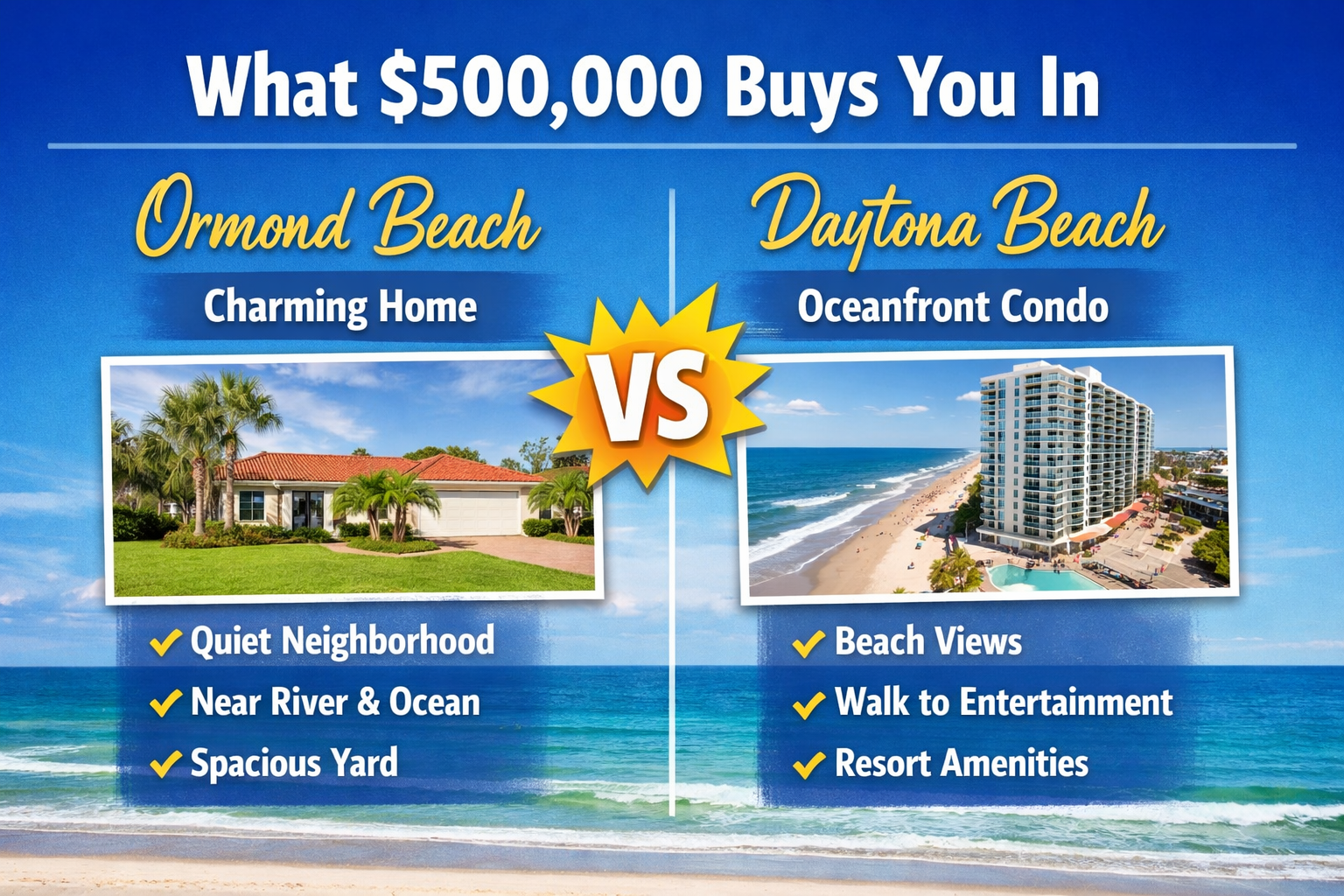 What $500,000 Buys You in Ormond Beach vs. Daytona Beach