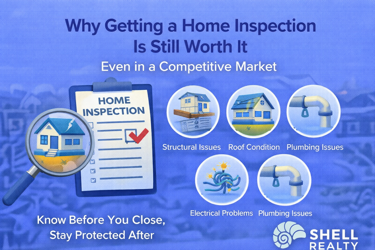 🏡 Buyer Education Topic: Why Getting a Home Inspection Is Still Worth It, Even in a Competitive Market