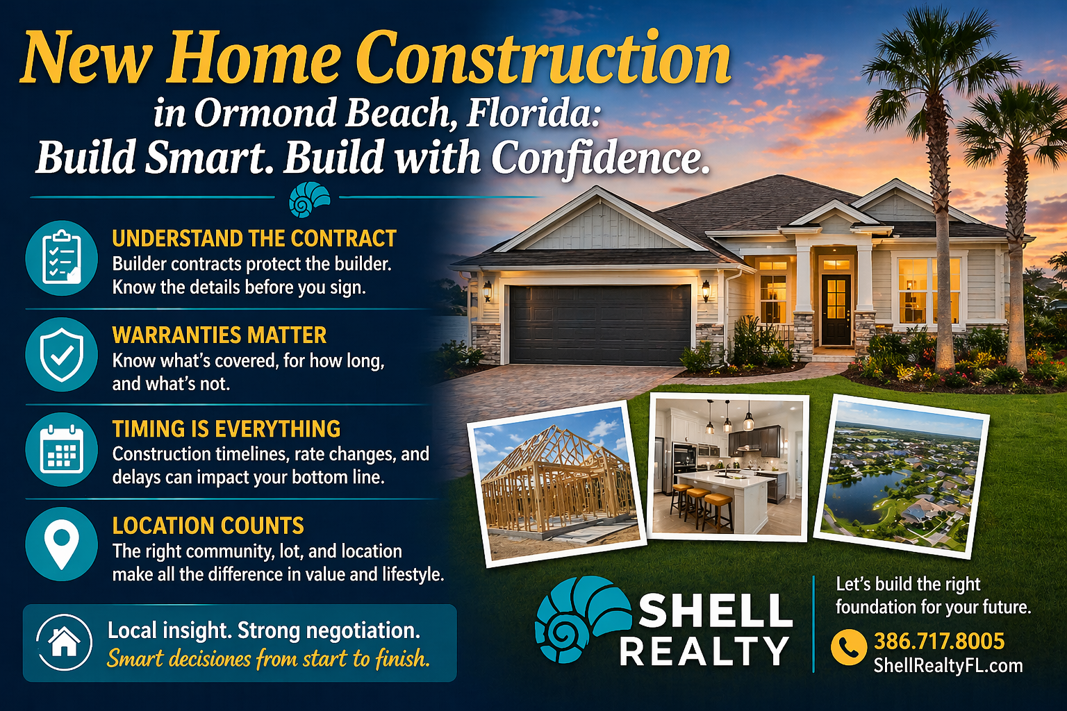 New Home Construction in Ormond Beach: Building Smart in Today’s Market