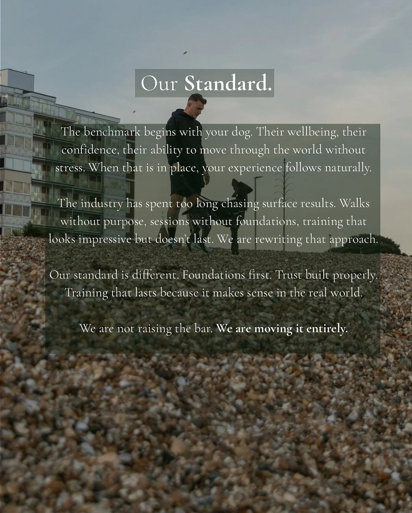 Every dog we work with becomes a reflection of our standard. Calm, composed and able to hold themselves with confidence wherever life takes them.

It isn&rsquo;t about how many commands they know. It&rsquo;s about who they become.

#houndwelltraining
