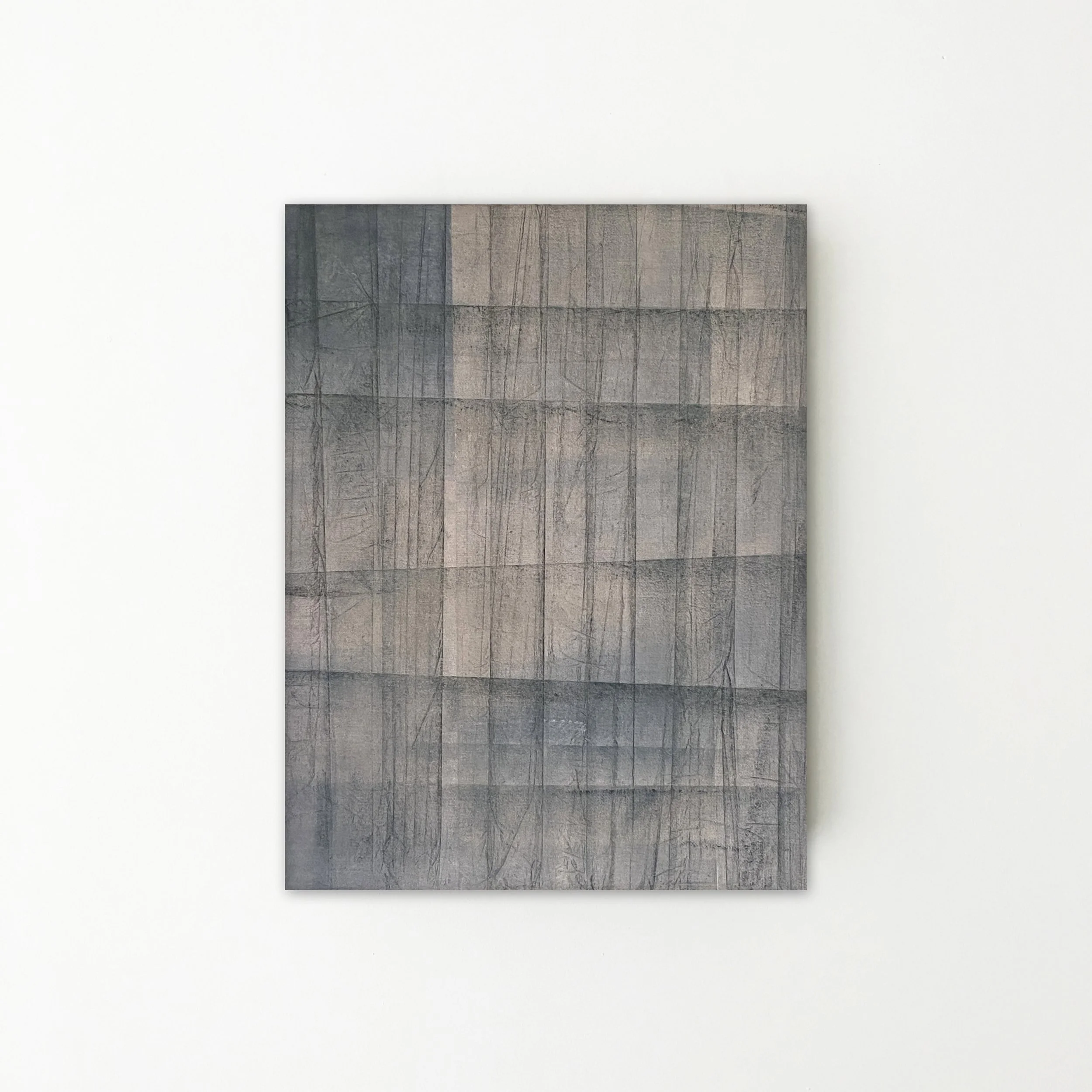 Minimal abstract works by Martine Jansen, where graphic structure, line, and layered color meet in balanced, contemplative co