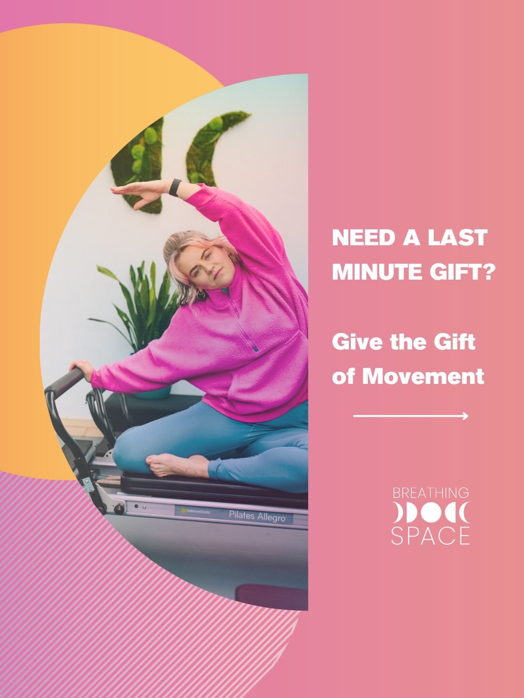 Need a thoughtful, last minute gift? Breathing Space vouchers are fully digital and sent straight to your inbox. Vouchers can be redeemed against classes, courses and workshops across both of our studios. 🎁

#thegiftofmovement #breathingspace #lastm
