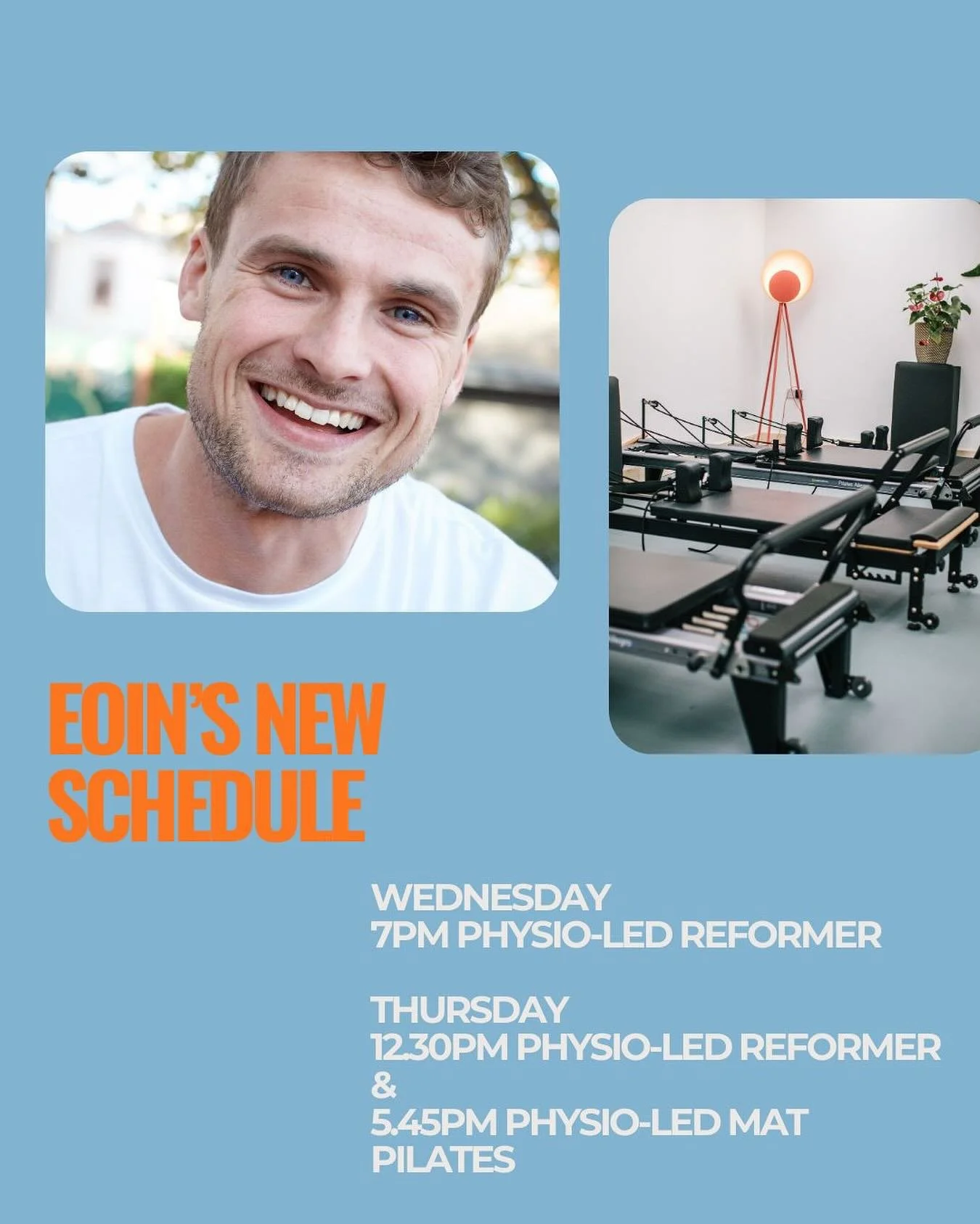 Eoin&rsquo;s new teaching schedule 🌟🌟🌟