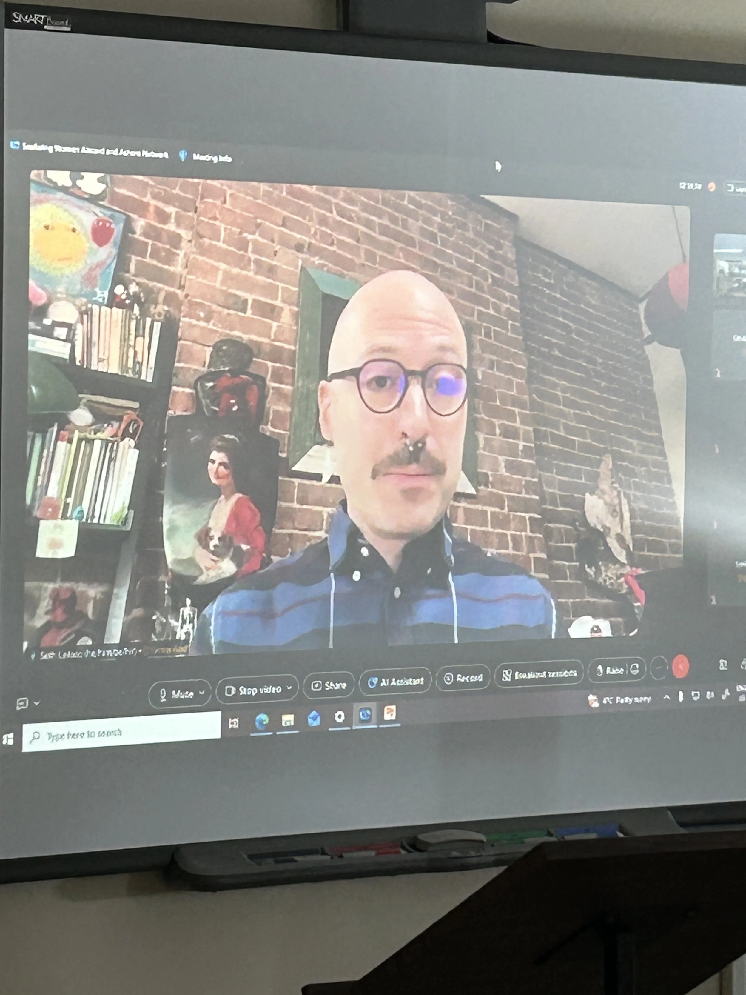 Dr. Seth Stein LeJacq (CUNY Hunter College) presenting online from New York on April 30.