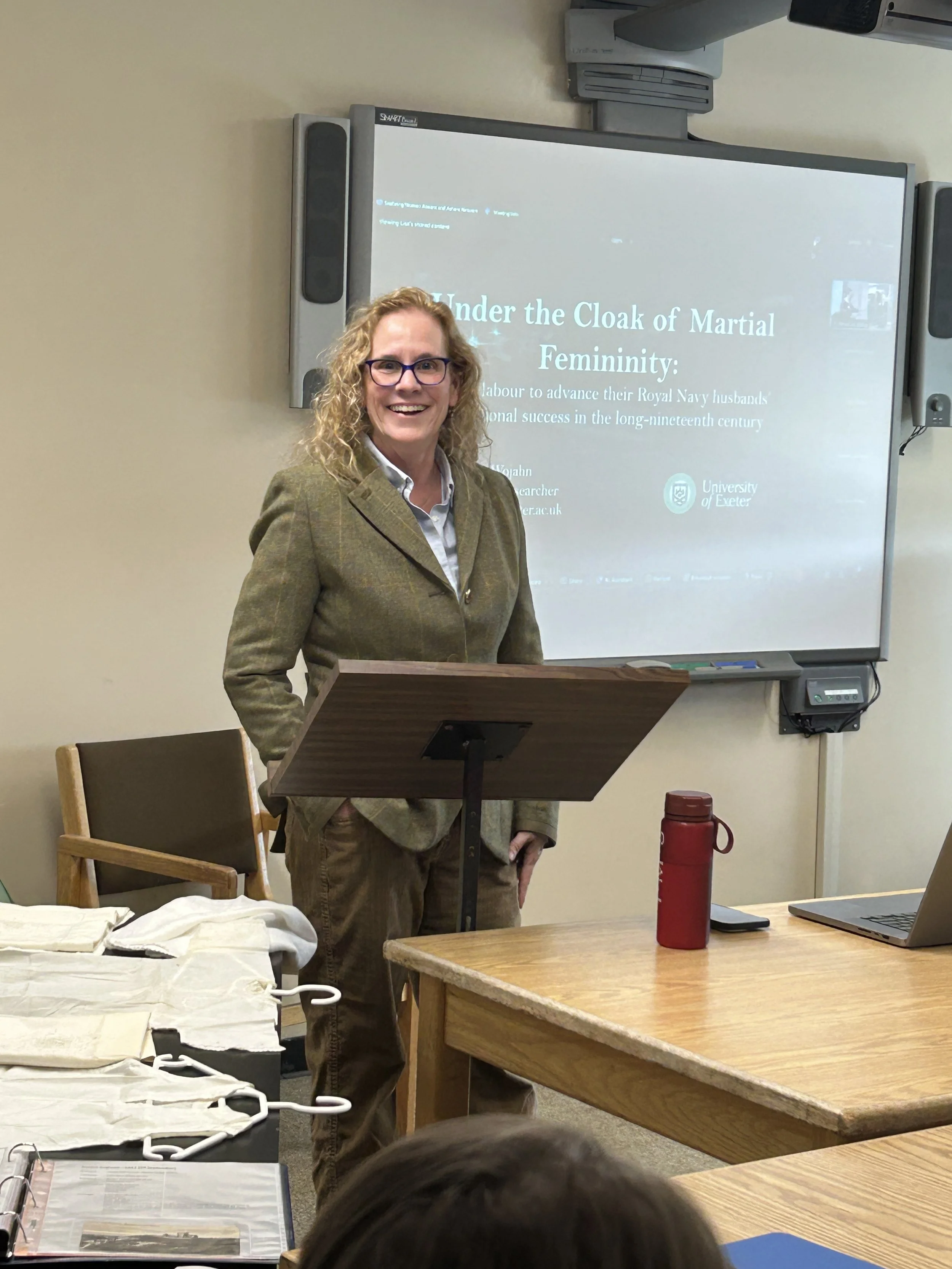 Lisa Wojahn (University of Exeter) presenting her doctoral research, May 1.