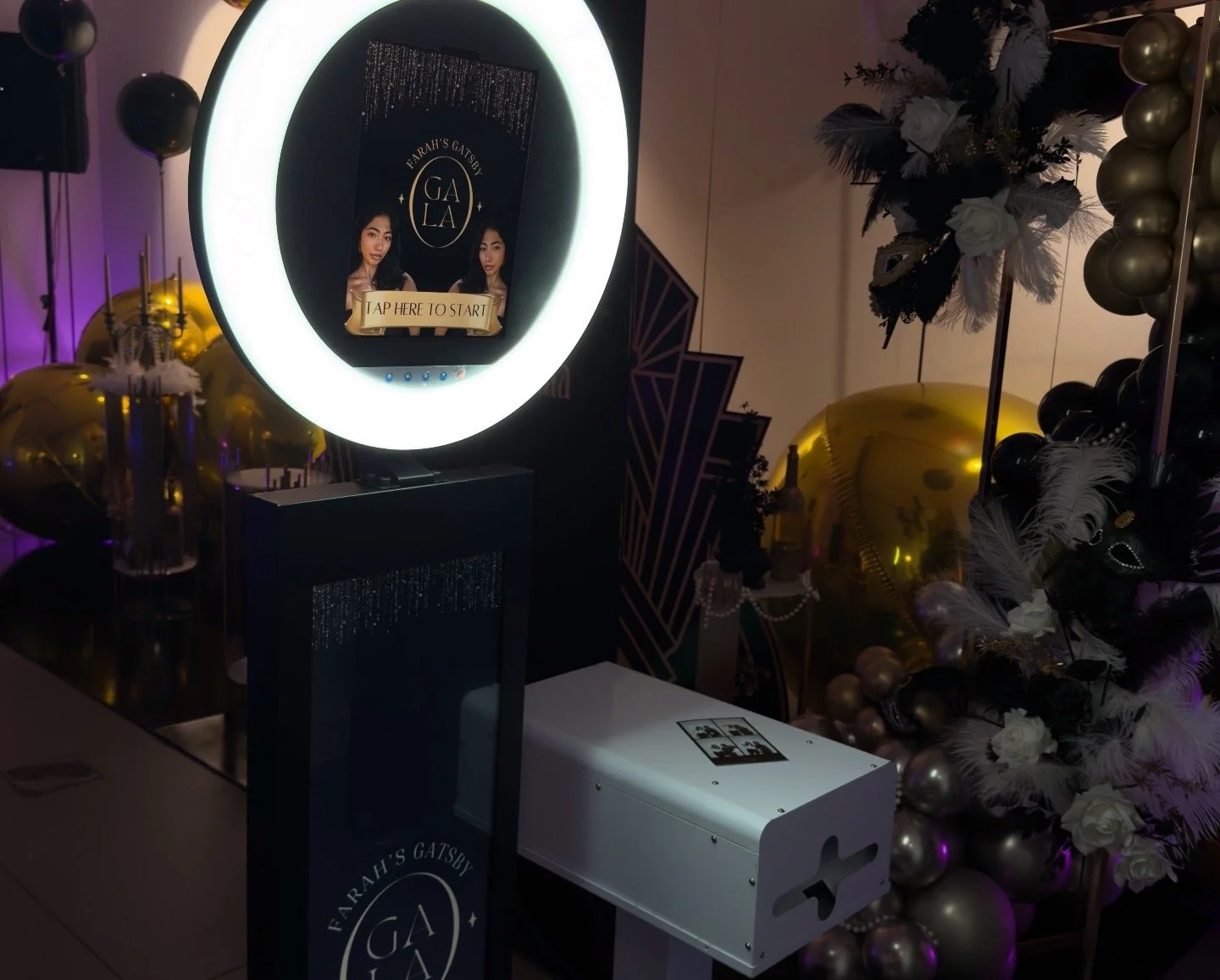photobooth with personalised home screen
