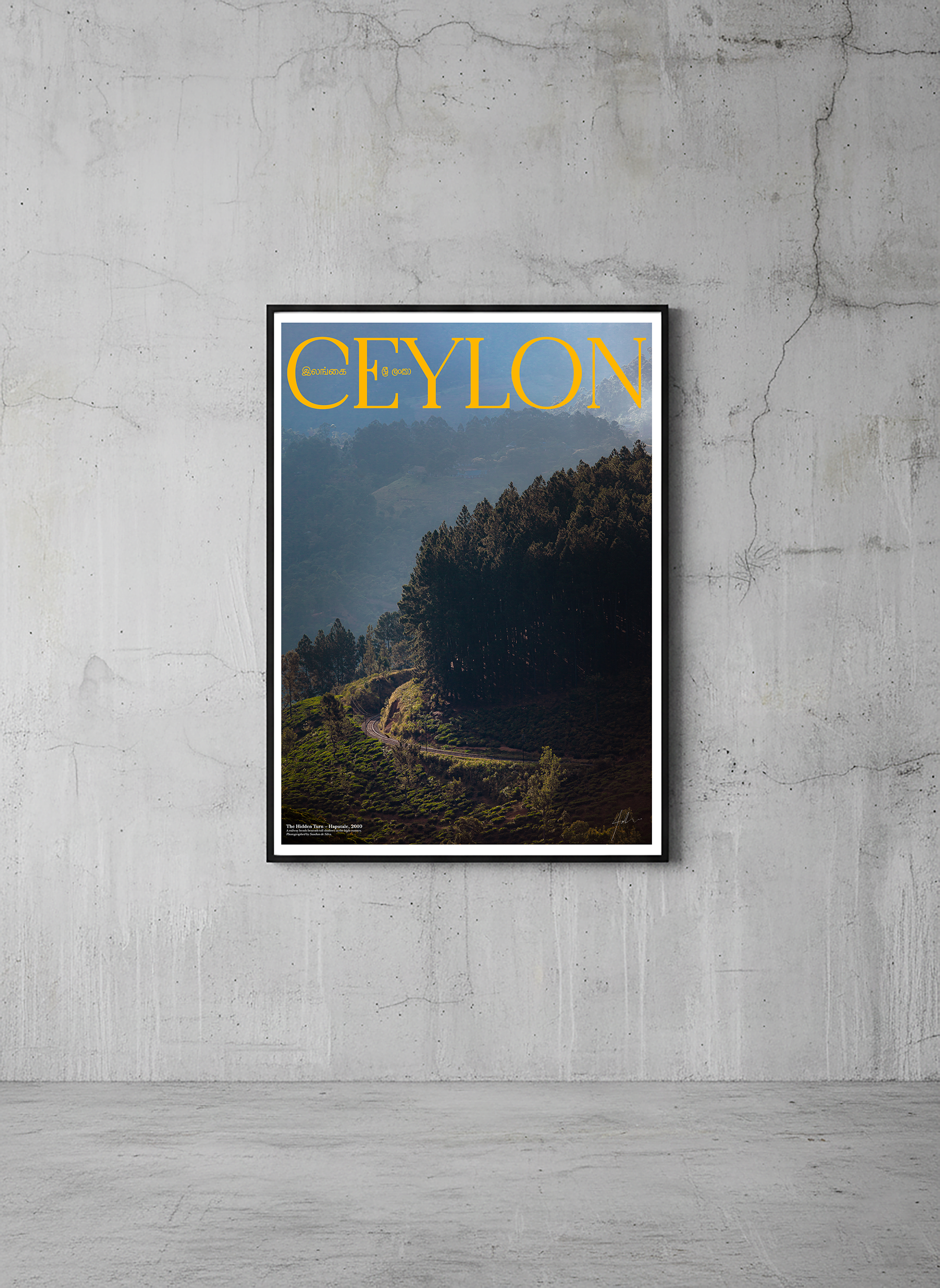 Framed fine art landscape print from the CEYLON series