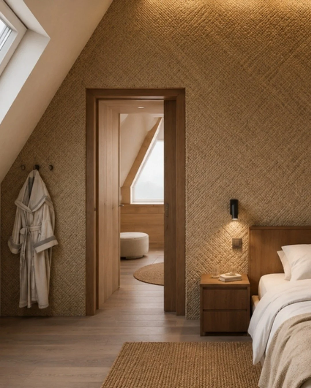Een slaapkamer mag voelen als een plek waar de dag eindigt en rust begint.

Door natuurlijke materialen, warme tinten en een zorgvuldig lichtplan ontstaat een ruimte die uitnodigt om te ontspannen. In dit ontwerp voor een woning in Amsterdam vormen a