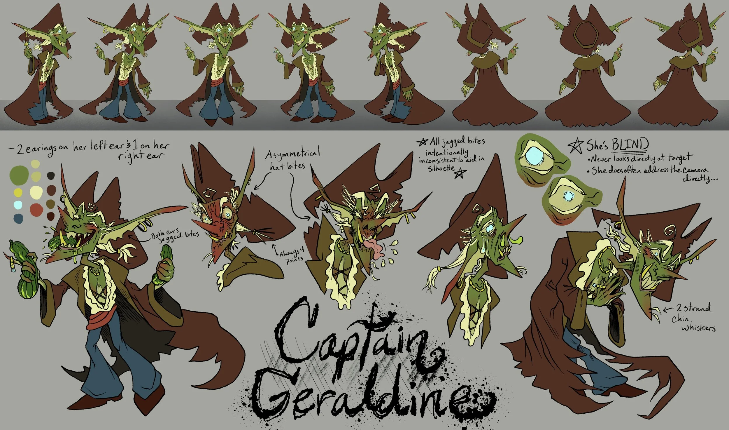 Captain Geraldine Model Sheet