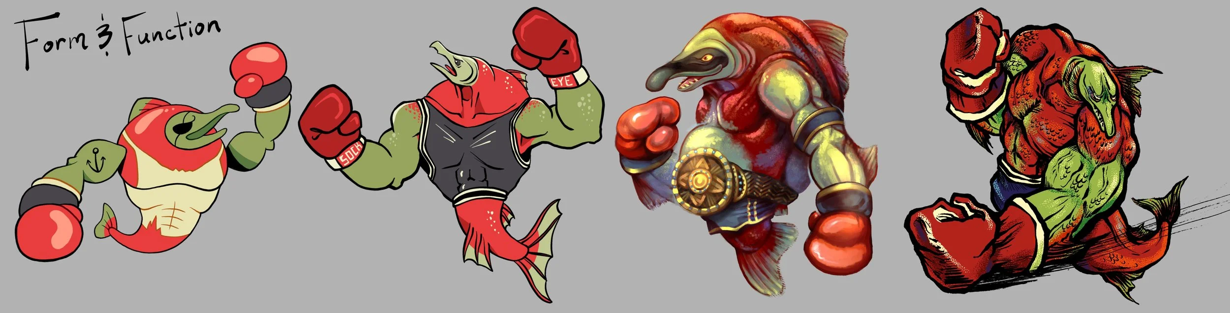 Sock-Ya-in-the-Eye Salmon: Form & Function [2D, Rigged/ Tweened, 3D, Comic Book]