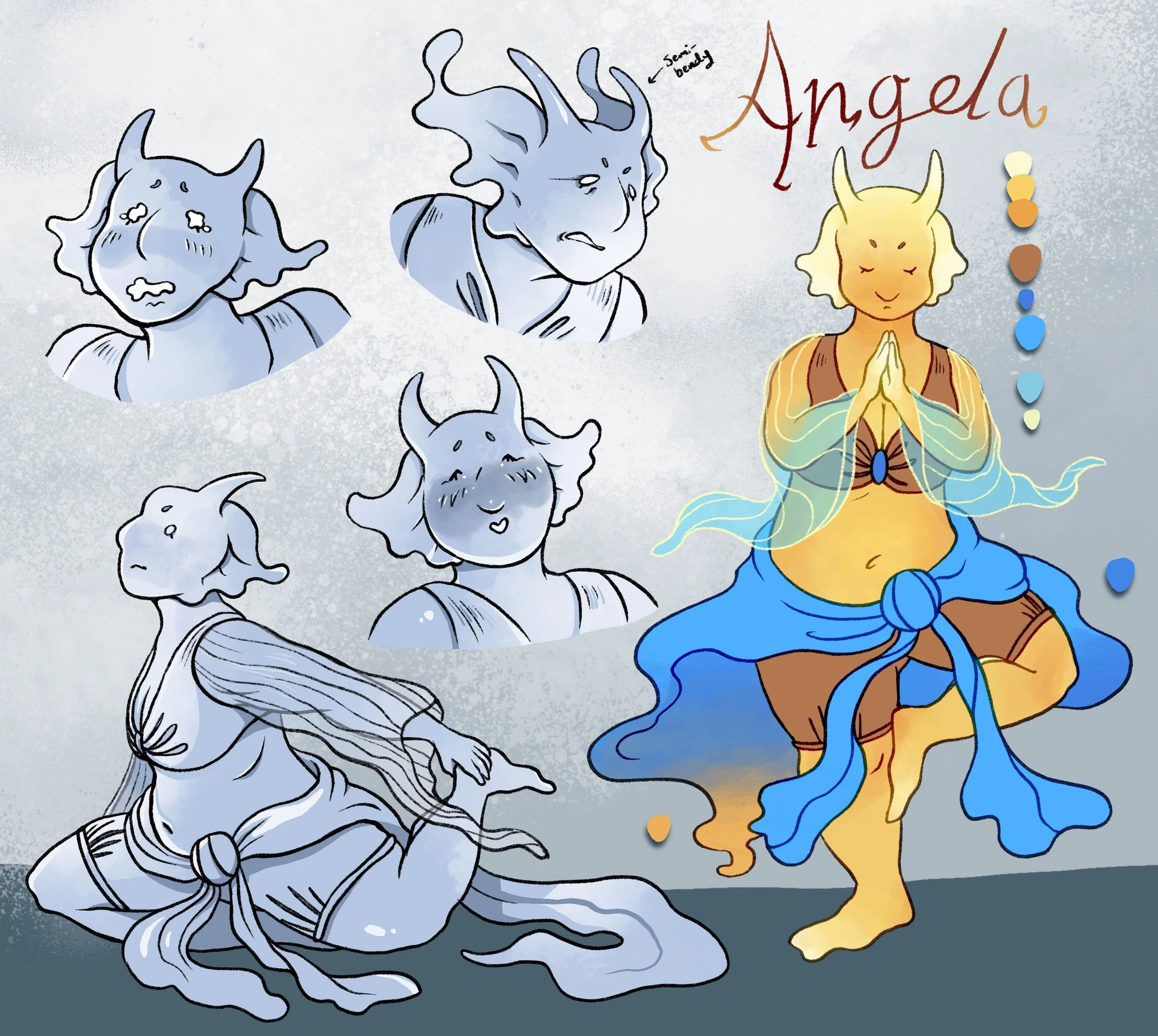 Angela Model Sheet