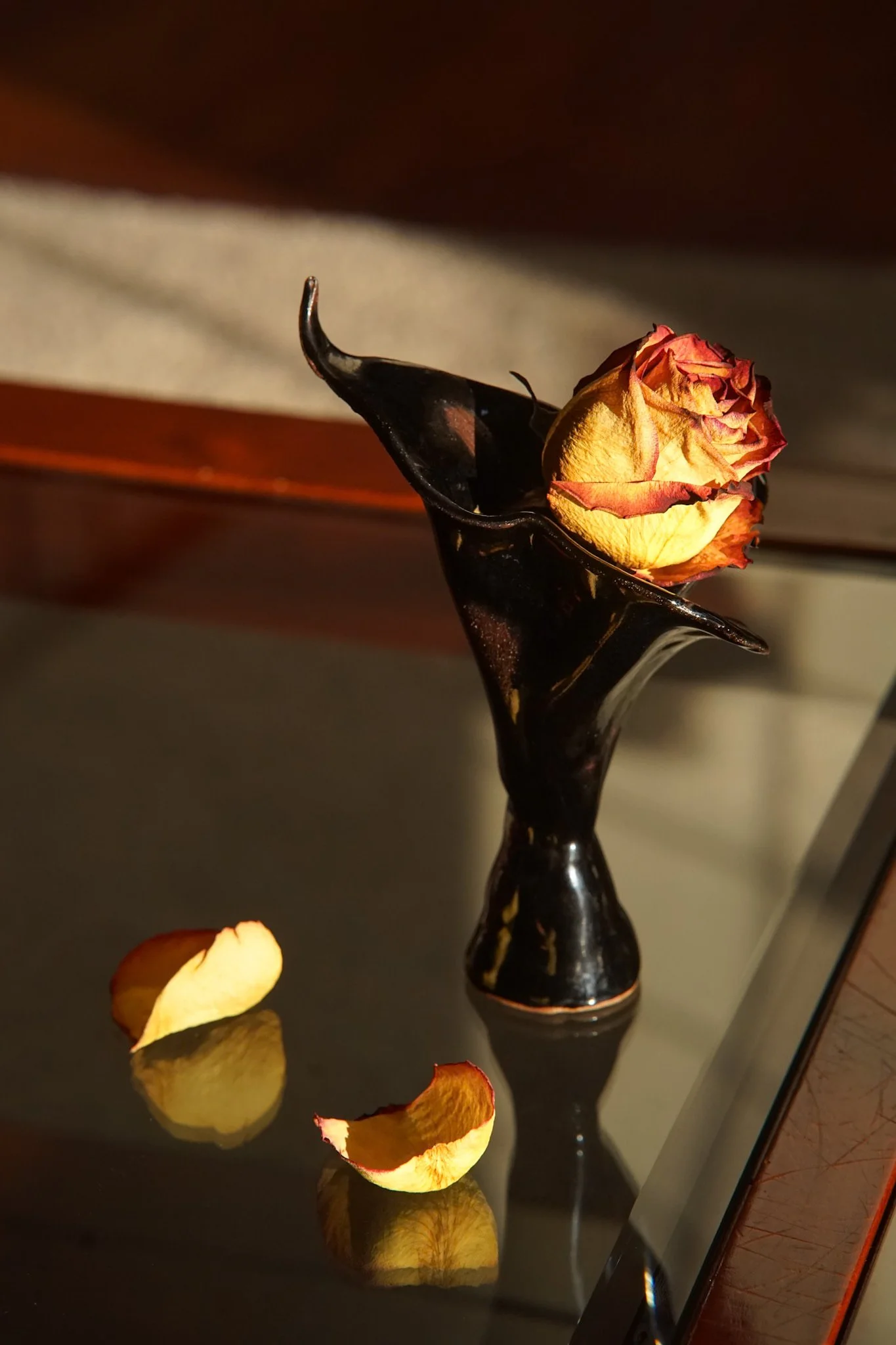 Black Calla Lily Mini Planter