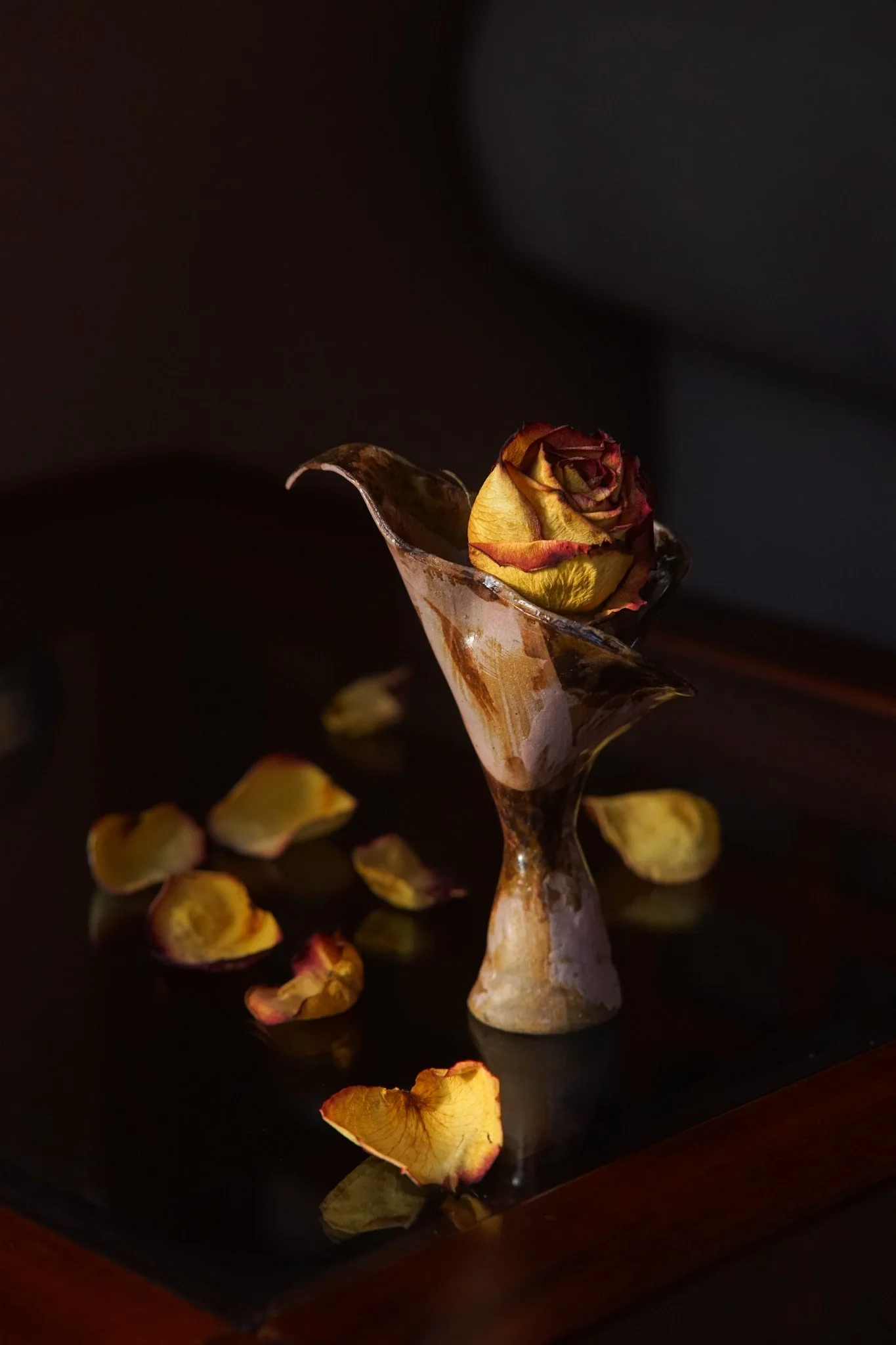 Blush Calla Lily Mini Planter