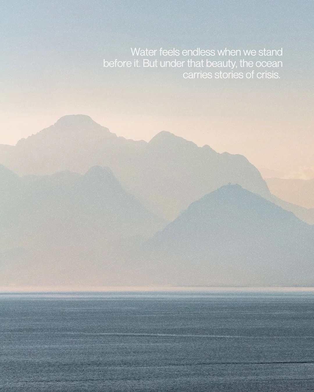 The ocean isn&rsquo;t endless. It&rsquo;s alive. 

Every wave carries a story - of balance, of loss, of resilience.

Actions on land matter deeply: the plastics we discard, the CO₂ we emit, the shipping routes we allow. All of it finds its way back i