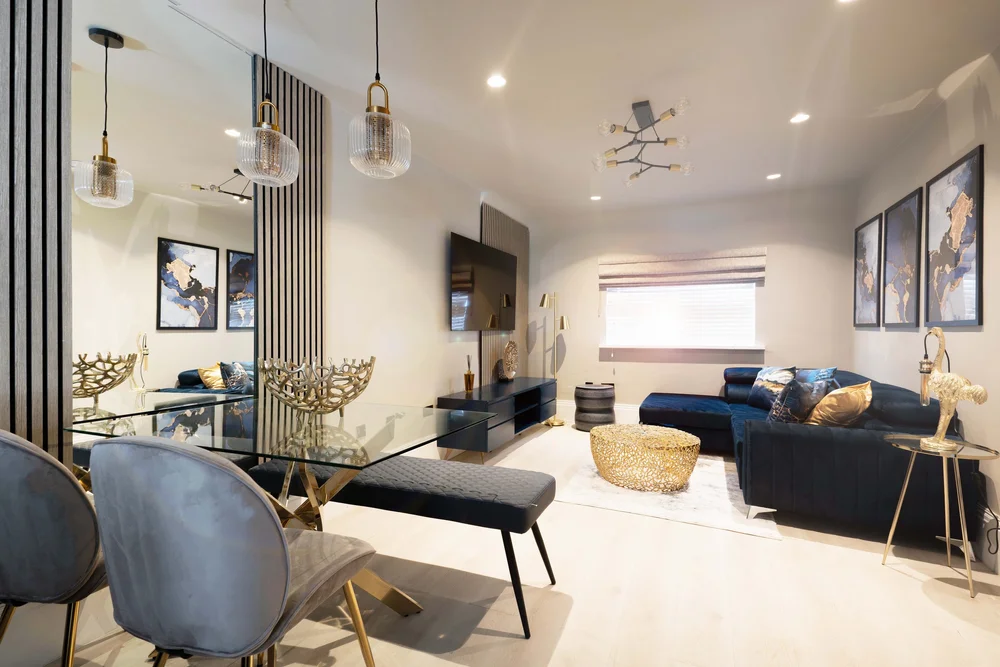Professionally photographed living room
